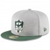 Men's New York Jets New Era Heather Gray/Green 2018 NFL Sideline Road Official 59FIFTY Fitted Hat 3058392